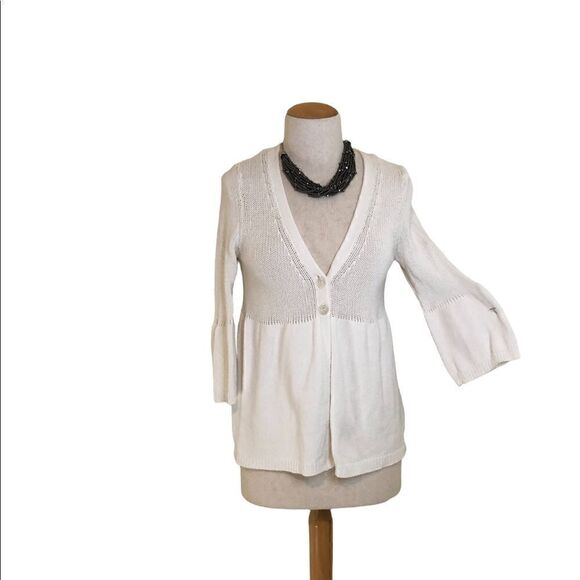 Tailored white cardigan.  IZOD    PM - Picture 6 of 6